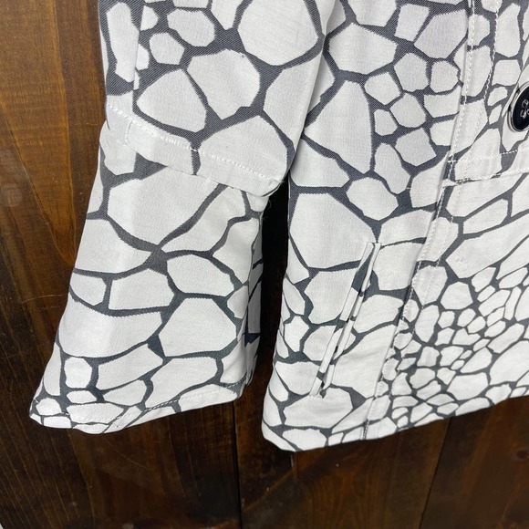 Louis Feraud Double Breasted Blazer Jacket Geometric Print Women's 34 FR US 2 - Picture 4 of 10